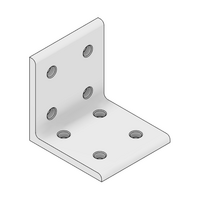 MODULAR SOLUTIONS ANGLE BRACKET&lt;BR&gt;60MM TALL X 60MM WIDE WITH STAINLESS STEEL HARDWARE